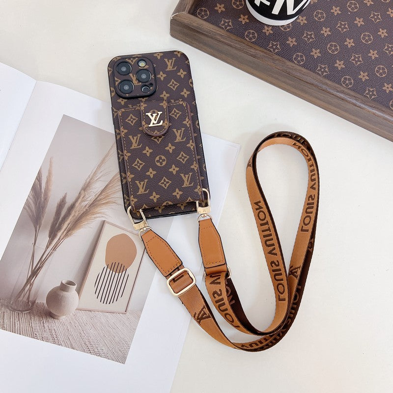 Lou Card Bag Crossbody Color Chain iPhone Case