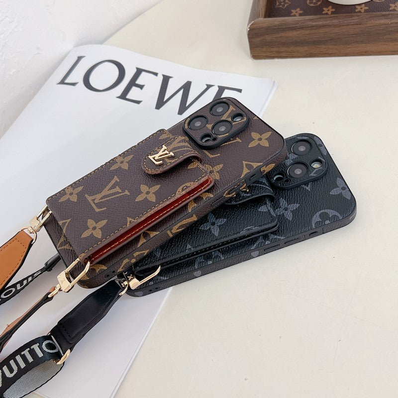 Lou Card Bag Crossbody Color Chain iPhone Case