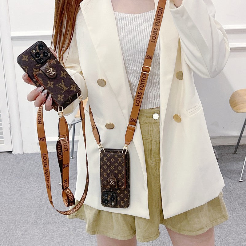 Lou Card Bag Crossbody Color Chain iPhone Case