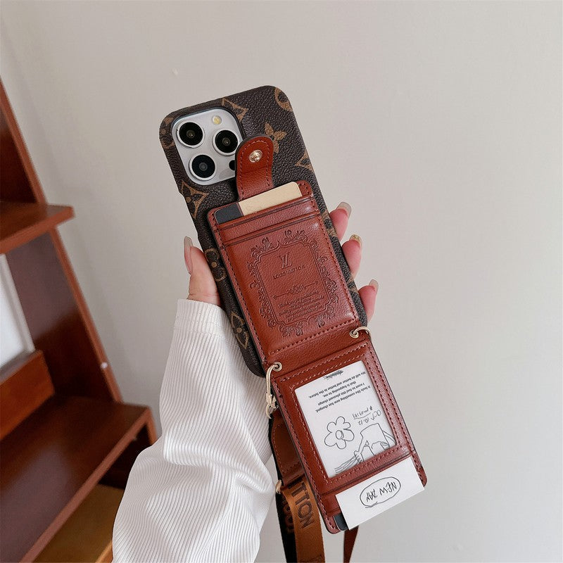 Lou Card Bag Crossbody Chain iPhone Case