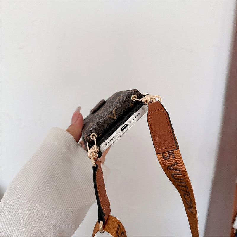 Lou Card Bag Crossbody Chain iPhone Case