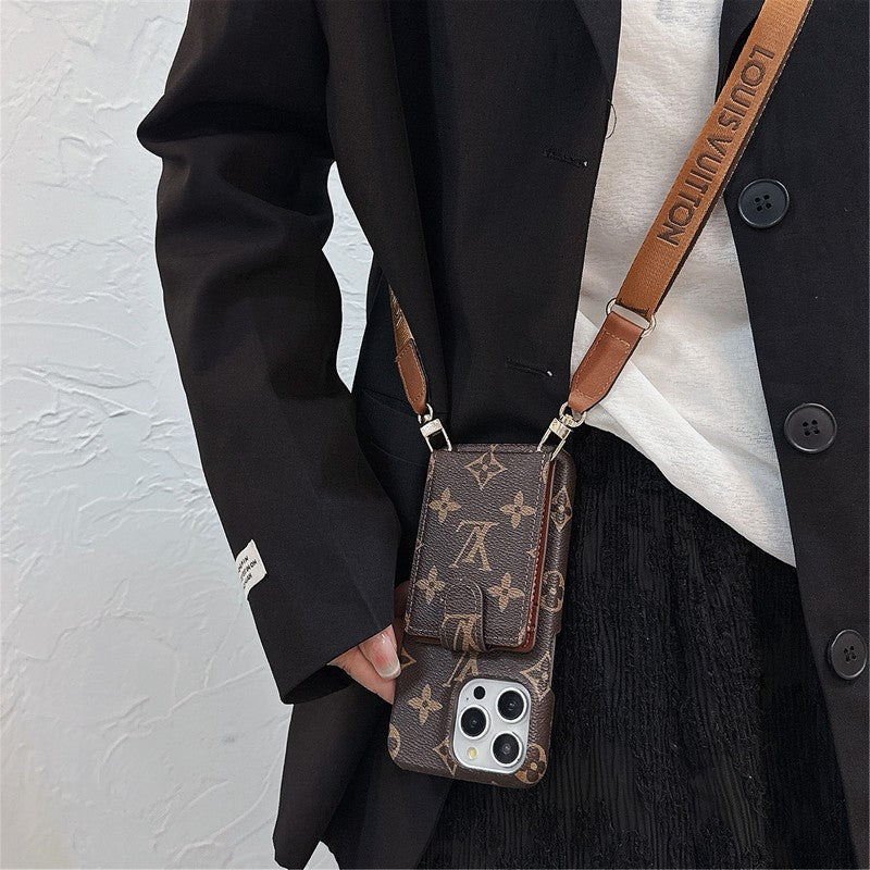 Lou Card Bag Crossbody Chain iPhone Case