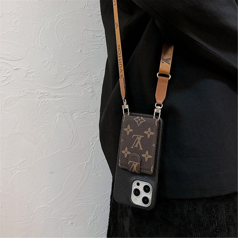 Lou Card Bag Crossbody Chain iPhone Case