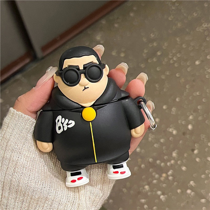 3D Fat Boy Hoodie Premium AirPods Case Shock Proof Cover