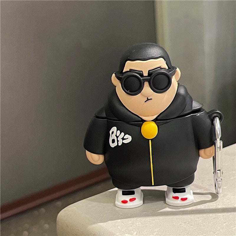 3D Fat Boy Hoodie Premium AirPods Case Shock Proof Cover