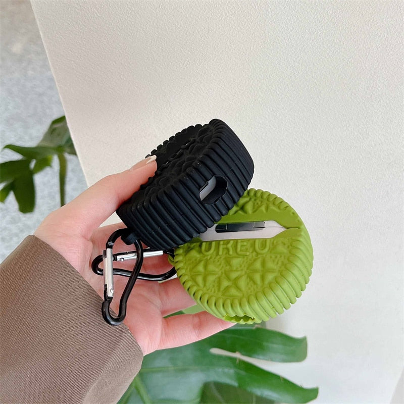 Cute 3D Oreo 'Chocolate Cookie' Premium AirPods Case Shock Proof Cover