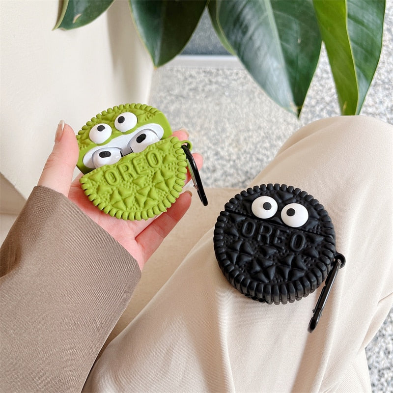 Cute 3D Oreo 'Chocolate Cookie' Premium AirPods Case Shock Proof Cover