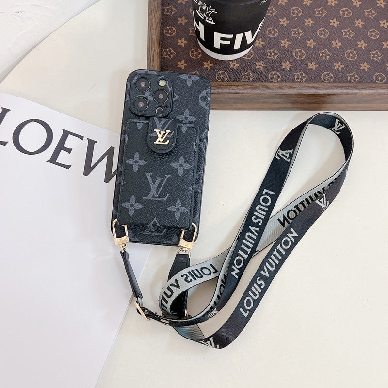 Lou Card Bag Crossbody Color Chain iPhone Case