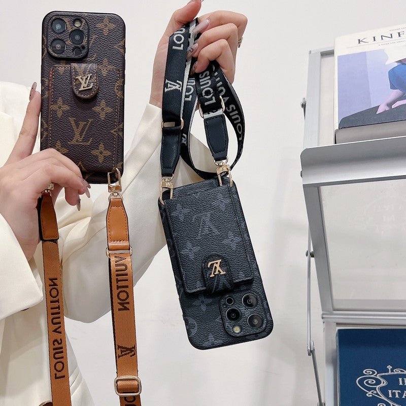 Lou Card Bag Crossbody Color Chain iPhone Case