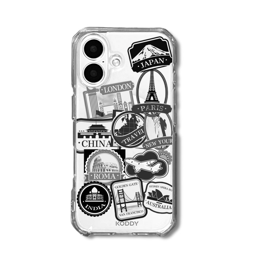 World Travel Stickers Phone Case