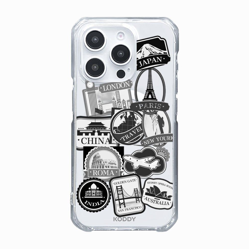 World Travel Stickers Phone Case